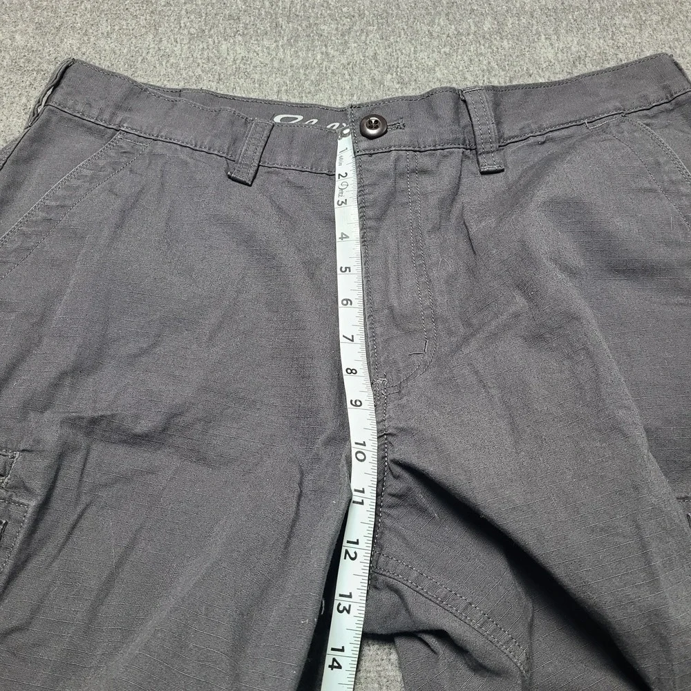Eddie Bauer Mens Cargo Shorts Gray Size 36 Cotton‎ Flat Front Pockets Outdoor